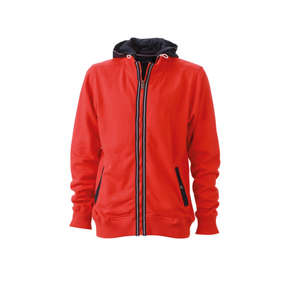 James & Nicholson  Mens Hooded Jacket