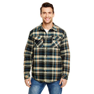 Burnside MENS QUILTED FLANNEL JACKET