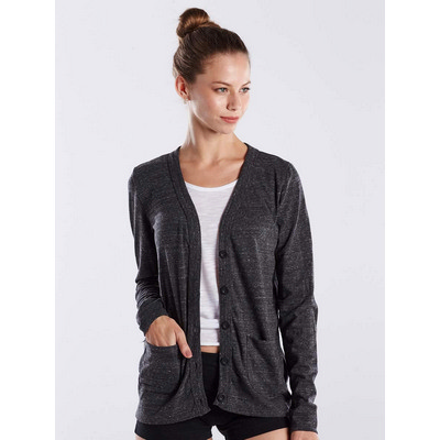 WOMENS LONG SLEEVE TRI-BLEND CARDIGAN