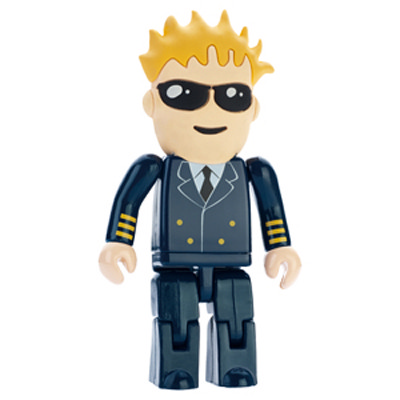 Rubber Head USB People 16GB - Customised (USM6107B-16GB_CAPR)