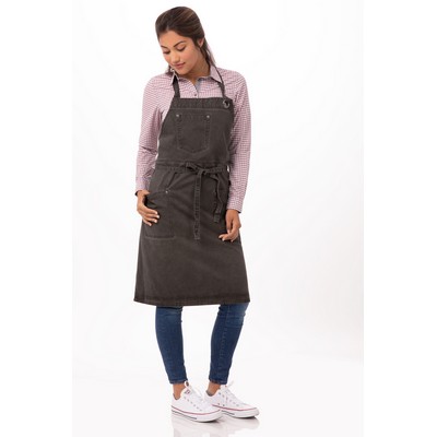 Dorset Bib Apron- Pewter 