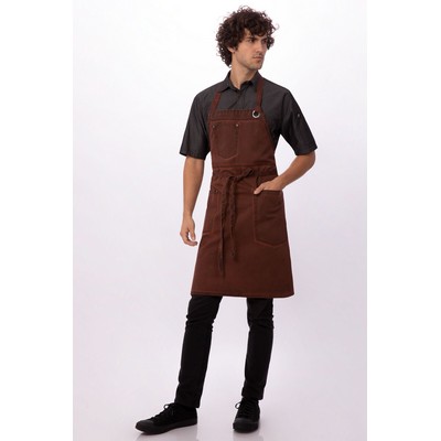 Dorset Bib Apron- Rust 