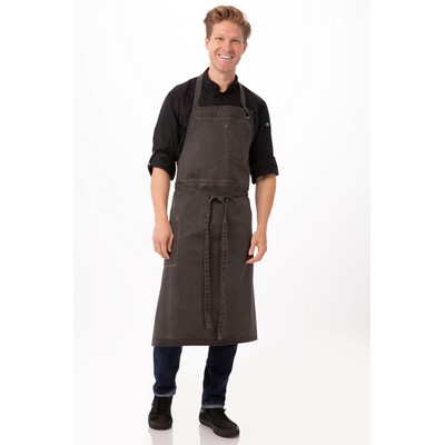 Dorset Chefs Bib Apron- Pewter 