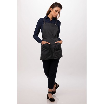 Largo Short Bib Apron- Charcoal 