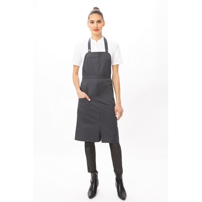 Brio Bib Apron- Charcoal 