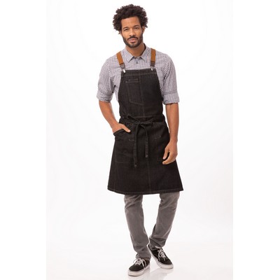 Berkeley Bib Apron- Black 