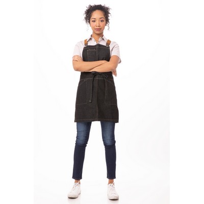 Berkeley Petite Bib Apron- Black 