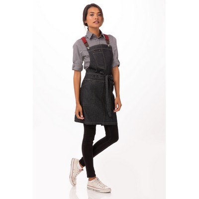 Berkeley Petite Bib Apron- Indigo Blue 