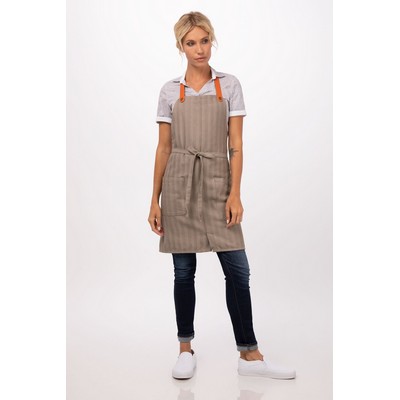 Seattle Bib Apron- Taupe 