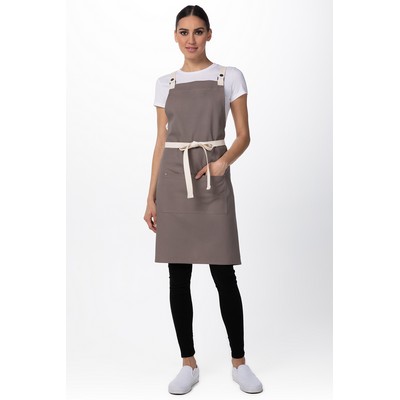 Byron Cross-Back Apron- Grey 