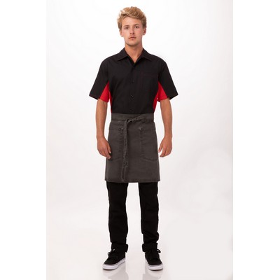 Dorset Half Bistro Apron- Pewter 