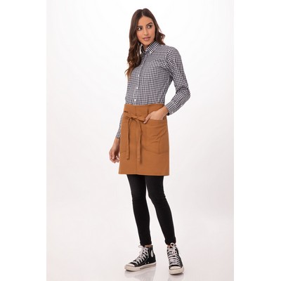 Rockford Half Bistro Apron- Nutmeg 