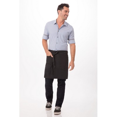 Rockford Half Bistro Apron- Steel Grey 