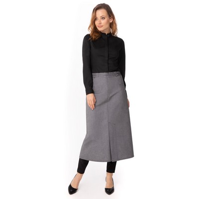 Volante Bistro Apron- Light Grey 