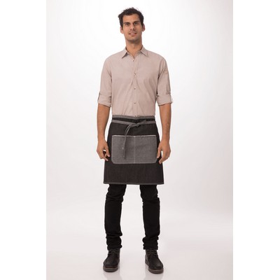 Bronx Half Bistro Apron- Black 