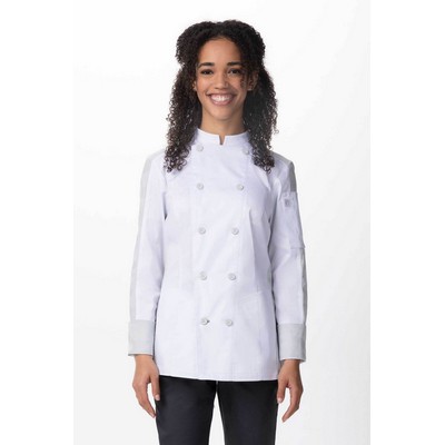 Womens Mojave Chef Jacket- White -4XL