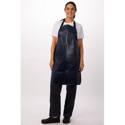 Short PVC Bib Apron- Navy 