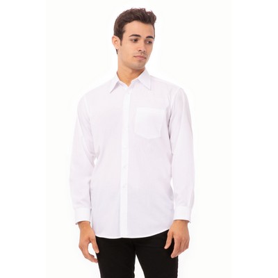 Basic Dress Shirt- White -XL