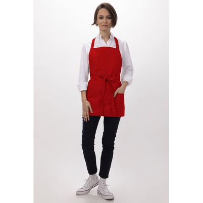 Three Pocket Apron- Red 