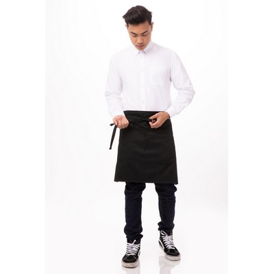 Half Bistro Apron- Black 