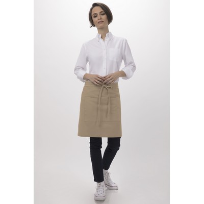 Half Bistro Apron-Khaki 