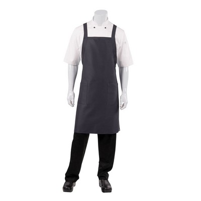 Cross-Back Bib Apron- Slate 