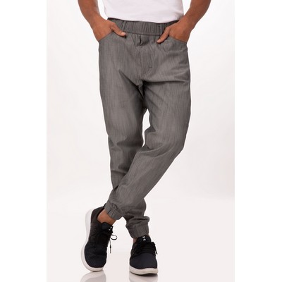 Jogger 257 Chef Pants- Black White Stripe -3XL