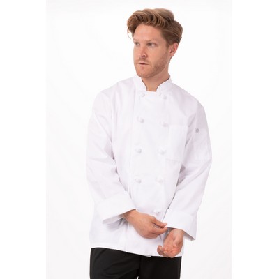 Bordeaux Chef Jacket- White 