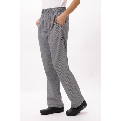 Essential Baggy Chef Pants- Small Check -2XL