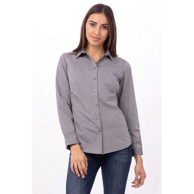 Modern Chambray Dress Shirt- Grey -2XL