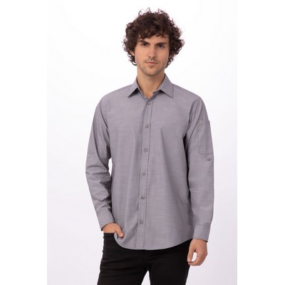 Chambray Shirt- Grey -2XL