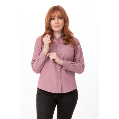 Chambray Shirt- Dusty Rose -L