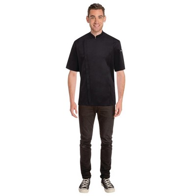 Cannes Press Stud Chef Jacket- Black -XL