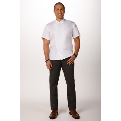 Cannes Press Stud Chef Jacket- White -3XL