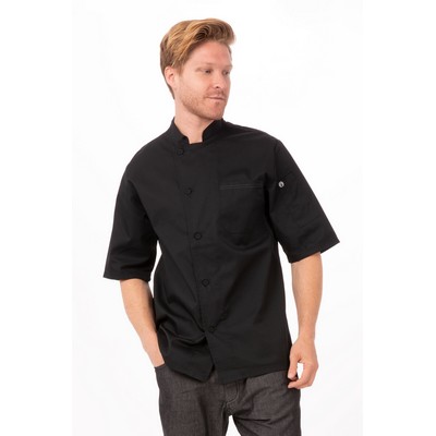 Valais V-Series Chef Jacket- Black -L