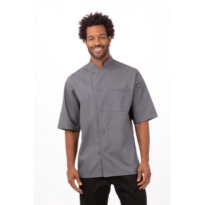 Valais V-Series Chef Jacket- Grey -2XL