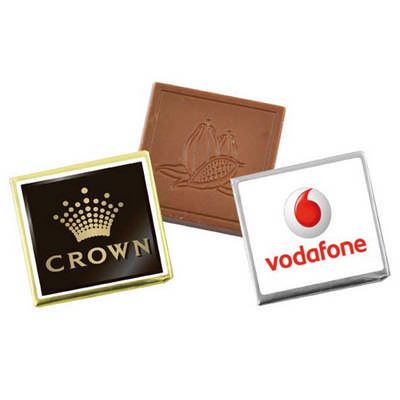 Mini Chocolate Square w Sticker (3 Day Turnaround)