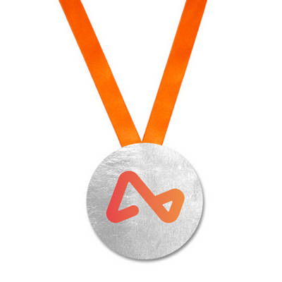 Customised Chocolate Medal with White Sticker