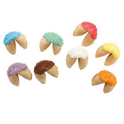 Choc Dipped Fortune Cookies_ with Red & Green Sprinkles or your choice colour of sprinkles