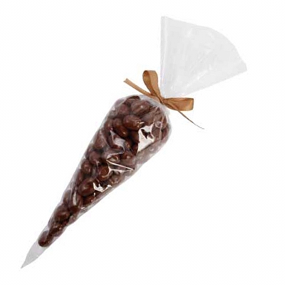 Confectionery Cones with Chocolate Peanuts