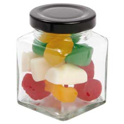 Small Square Jar with Mixed Lollies