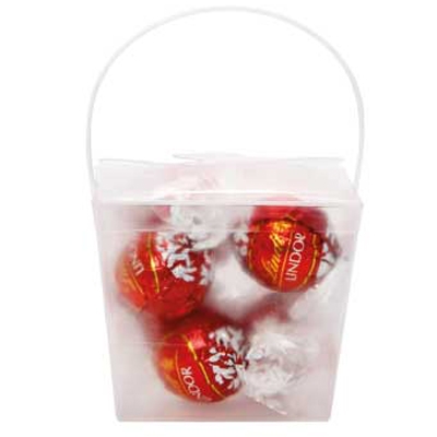 Clear Noodle Box with Lindor Balls