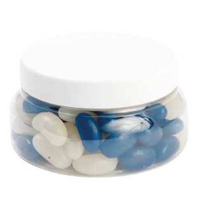 Large Plastic Jar with Mini Jelly Beans (Corporate Colour)