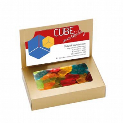 Business Card Box with Gummy Bears