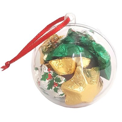 Christmas Ornaments filled with Chocolate Baubles
