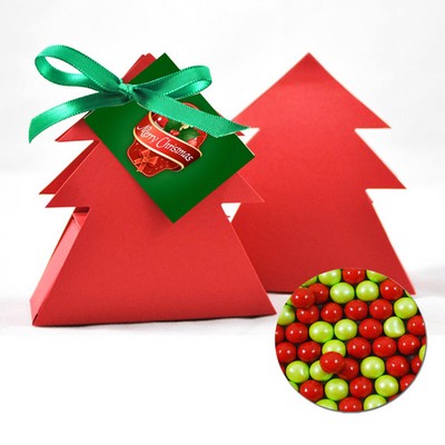 Christmas Tree Box with Red and Green Chocolate balls