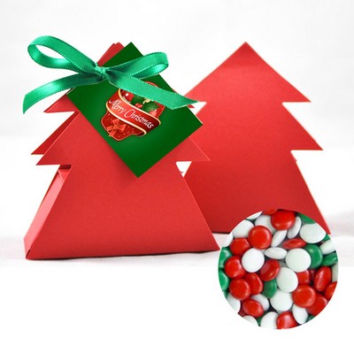 Christmas Tree Box with Red ,Green and White chocolate gems