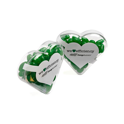 Acrylic Heart Filled With Jelly Beans 50G (Mixed C