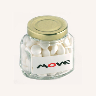 Mints In Glass Squexagonal Jar 90G sticker (CC021C2_CONF)