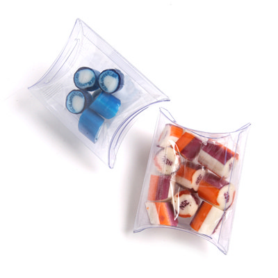 Branded Rock Candy in Pillow Pack with Sticker